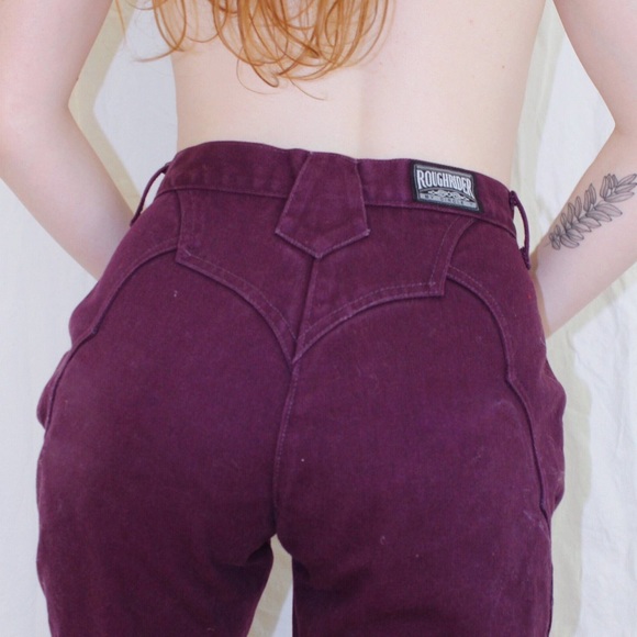 Vintage Denim - Vintage Rough Rider Western high rise purple pants